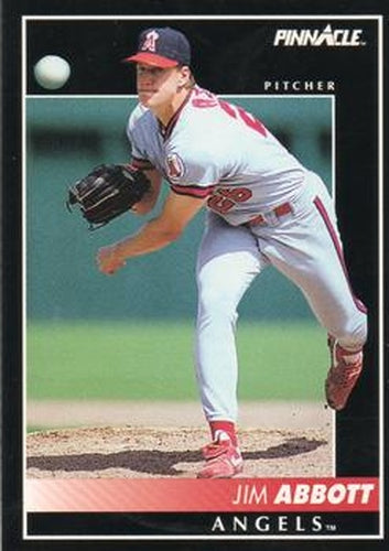 #539 Jim Abbott - California Angels - 1992 Pinnacle Baseball