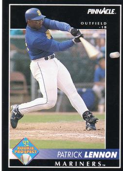 #542 Patrick Lennon - Seattle Mariners - 1992 Pinnacle Baseball