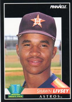 #545 Shawn Livsey - Houston Astros - 1992 Pinnacle Baseball