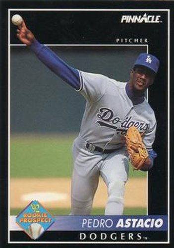 #551 Pedro Astacio - Los Angeles Dodgers - 1992 Pinnacle Baseball