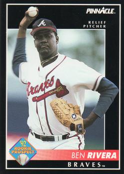 #554 Ben Rivera - Atlanta Braves - 1992 Pinnacle Baseball