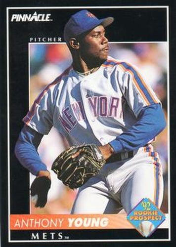 #558 Anthony Young - New York Mets - 1992 Pinnacle Baseball