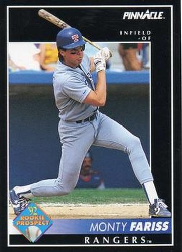#560 Monty Fariss - Texas Rangers - 1992 Pinnacle Baseball
