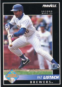 #562 Pat Listach - Milwaukee Brewers - 1992 Pinnacle Baseball