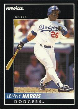 #57 Lenny Harris - Los Angeles Dodgers - 1992 Pinnacle Baseball