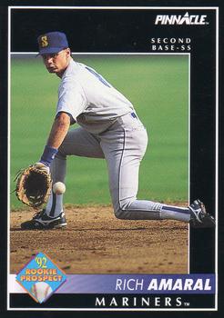 #581 Rich Amaral - Seattle Mariners - 1992 Pinnacle Baseball