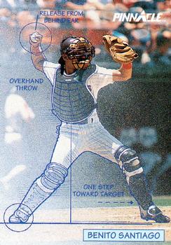 #615 Benito Santiago - San Diego Padres - 1992 Pinnacle Baseball