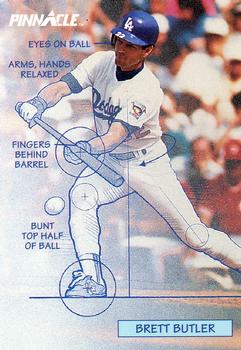 #619 Brett Butler - Los Angeles Dodgers - 1992 Pinnacle Baseball