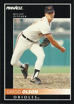 #61 Gregg Olson - Baltimore Orioles - 1992 Pinnacle Baseball