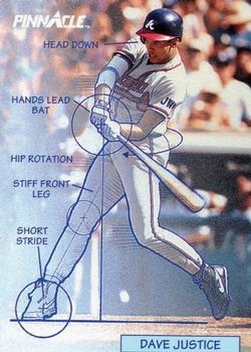 #620 David Justice - Atlanta Braves - 1992 Pinnacle Baseball