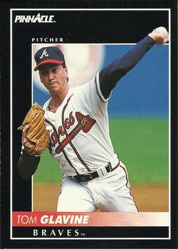 #75 Tom Glavine - Atlanta Braves - 1992 Pinnacle Baseball