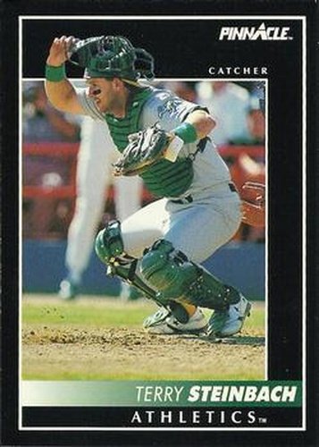 #76 Terry Steinbach - Oakland Athletics - 1992 Pinnacle Baseball