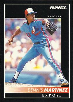 #77 Dennis Martinez - Montreal Expos - 1992 Pinnacle Baseball