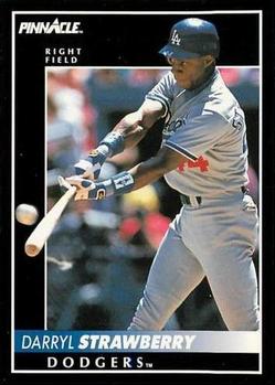 #80 Darryl Strawberry - Los Angeles Dodgers - 1992 Pinnacle Baseball