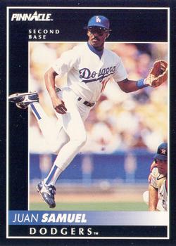 #99 Juan Samuel - Los Angeles Dodgers - 1992 Pinnacle Baseball