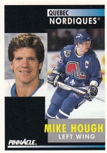 #194 Mike Hough - Quebec Nordiques - 1991-92 Pinnacle Hockey