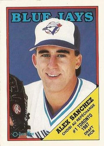 #194 Alex Sanchez - Toronto Blue Jays - 1988 O-Pee-Chee Baseball