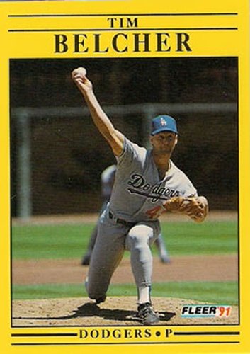 #194 Tim Belcher - Los Angeles Dodgers - 1991 Fleer Baseball