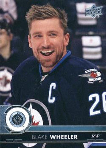 #194 Blake Wheeler - Winnipeg Jets - 2017-18 Upper Deck Hockey