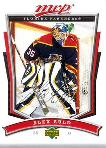#194 Alex Auld - Florida Panthers - 2007-08 Upper Deck MVP Hockey