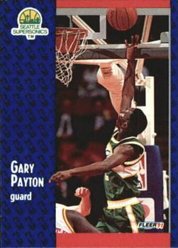 #194 Gary Payton - Seattle SuperSonics - 1991-92 Fleer Basketball