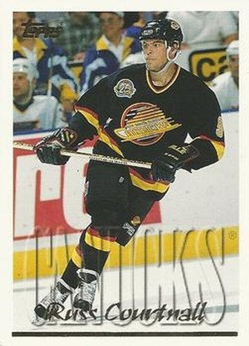 #194 Russ Courtnall - Vancouver Canucks - 1995-96 Topps Hockey