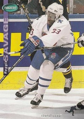 #194 Reggie Savage - Quebec Nordiques - 1994-95 Parkhurst Hockey