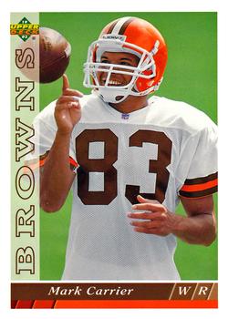 #194 Mark Carrier - Cleveland Browns - 1993 Upper Deck Football
