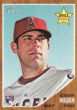 #194 Jordan Walden - Los Angeles Angels - 2011 Topps Heritage Baseball