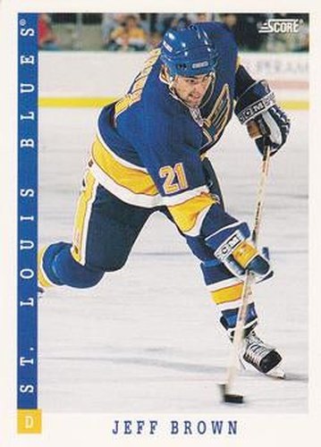 #194 Jeff Brown - St. Louis Blues - 1993-94 Score Canadian Hockey