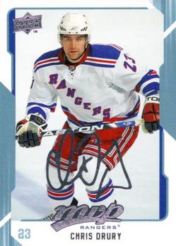 #194 Chris Drury - New York Rangers - 2008-09 Upper Deck MVP Hockey