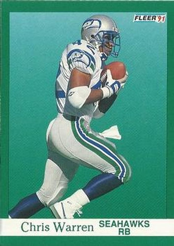 #194 Chris Warren - Seattle Seahawks - 1991 Fleer Football
