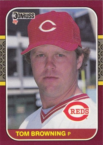 #194 Tom Browning - Cincinnati Reds - 1987 Donruss Opening Day Baseball