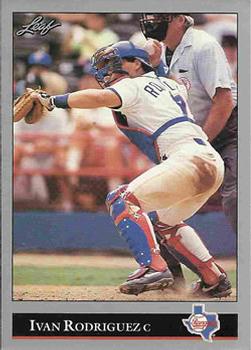 #194 Ivan Rodriguez - Texas Rangers - 1992 Leaf Baseball