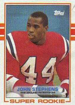 #194 John Stephens - New England Patriots - 1989 Topps Football