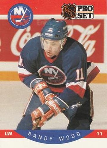 #194 Randy Wood - New York Islanders - 1990-91 Pro Set Hockey