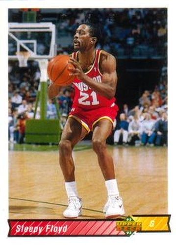 #194 Sleepy Floyd - Houston Rockets - 1992-93 Upper Deck Basketball