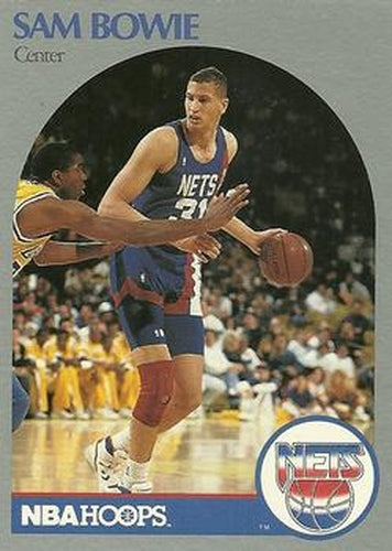 #194 Sam Bowie - New Jersey Nets - 1990-91 Hoops Basketball