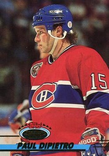 #194 Paul DiPietro - Montreal Canadiens - 1993-94 Stadium Club Hockey