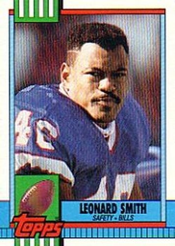 #194 Leonard Smith - Buffalo Bills - 1990 Topps Football