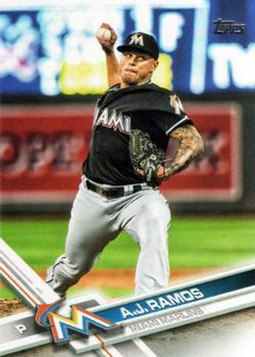 #194 A.J. Ramos - Miami Marlins - 2017 Topps Baseball