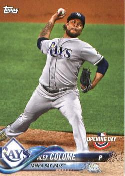 #194 Alex Colome - Tampa Bay Rays - 2018 Topps Opening Day Baseball