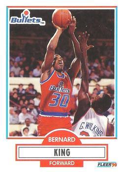 #194 Bernard King - Washington Bullets - 1990-91 Fleer Basketball
