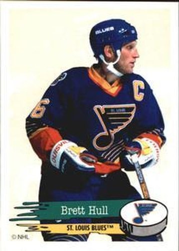 #194 Brett Hull - St. Louis Blues - 1995-96 Panini Hockey Stickers