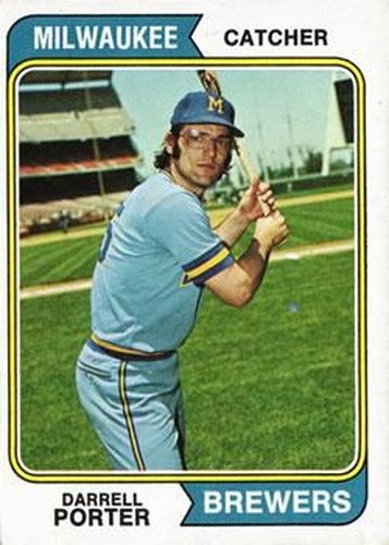 #194 Darrell Porter - Milwaukee Brewers - 1974 Topps Baseball