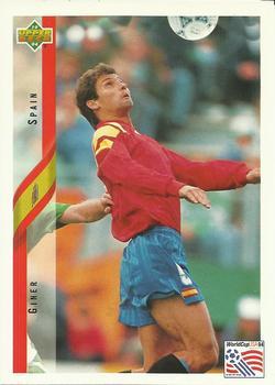 #194 Giner - Spain - 1994 Upper Deck World Cup Contenders English/Spanish Soccer