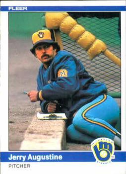 #194 Jerry Augustine - Milwaukee Brewers - 1984 Fleer Baseball