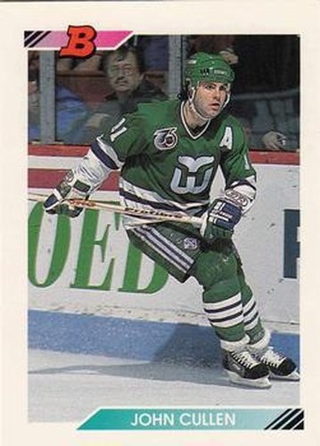 #194 John Cullen - Hartford Whalers - 1992-93 Bowman Hockey