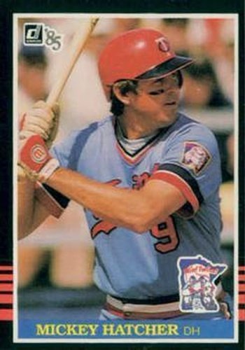 #194 Mickey Hatcher - Minnesota Twins - 1985 Donruss Baseball