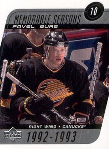 #194 Pavel Bure - Vancouver Canucks - 2002-03 Upper Deck Hockey